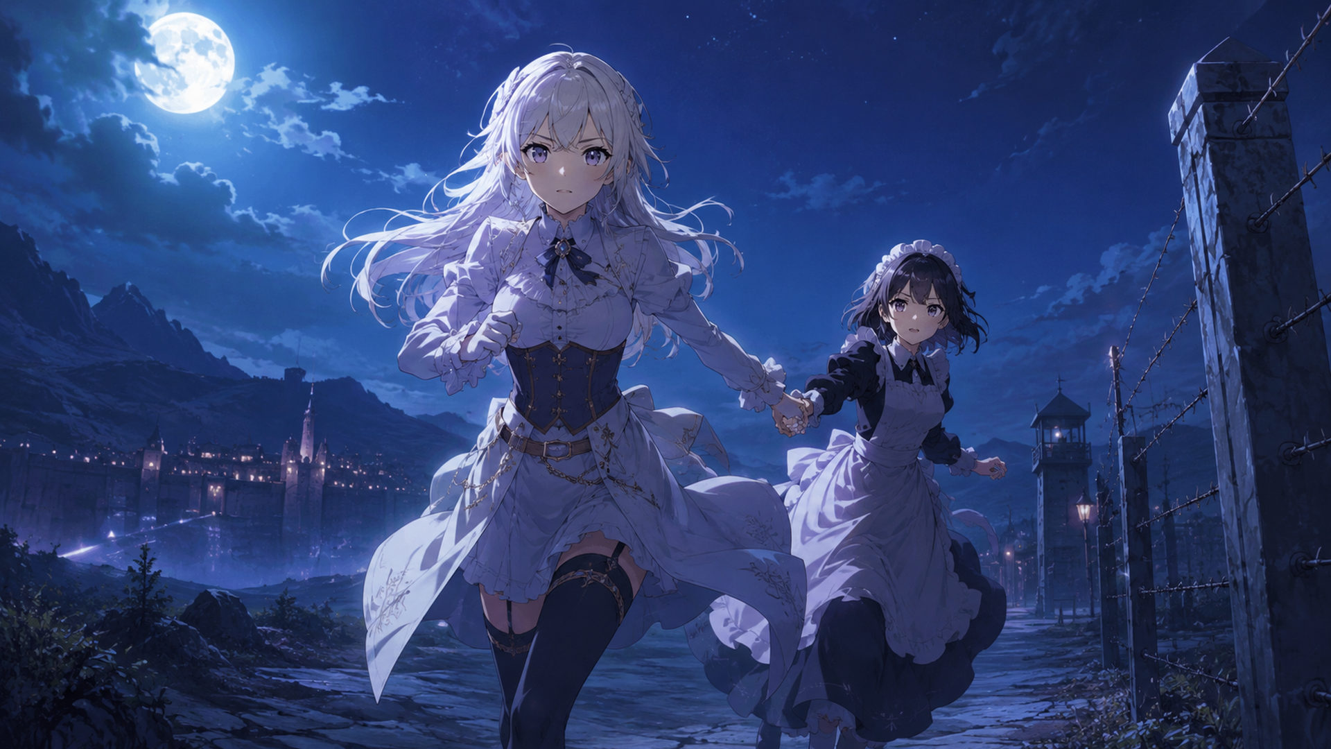 七つの魔導書を浮かべる公爵令嬢とABEMA・dアニメストアの配信比較画面
