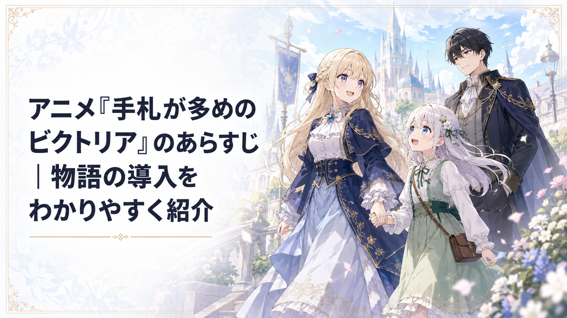 アシュベリー王国で新生活を始めたビクトリアとノンナをジェフリーが見守る場面