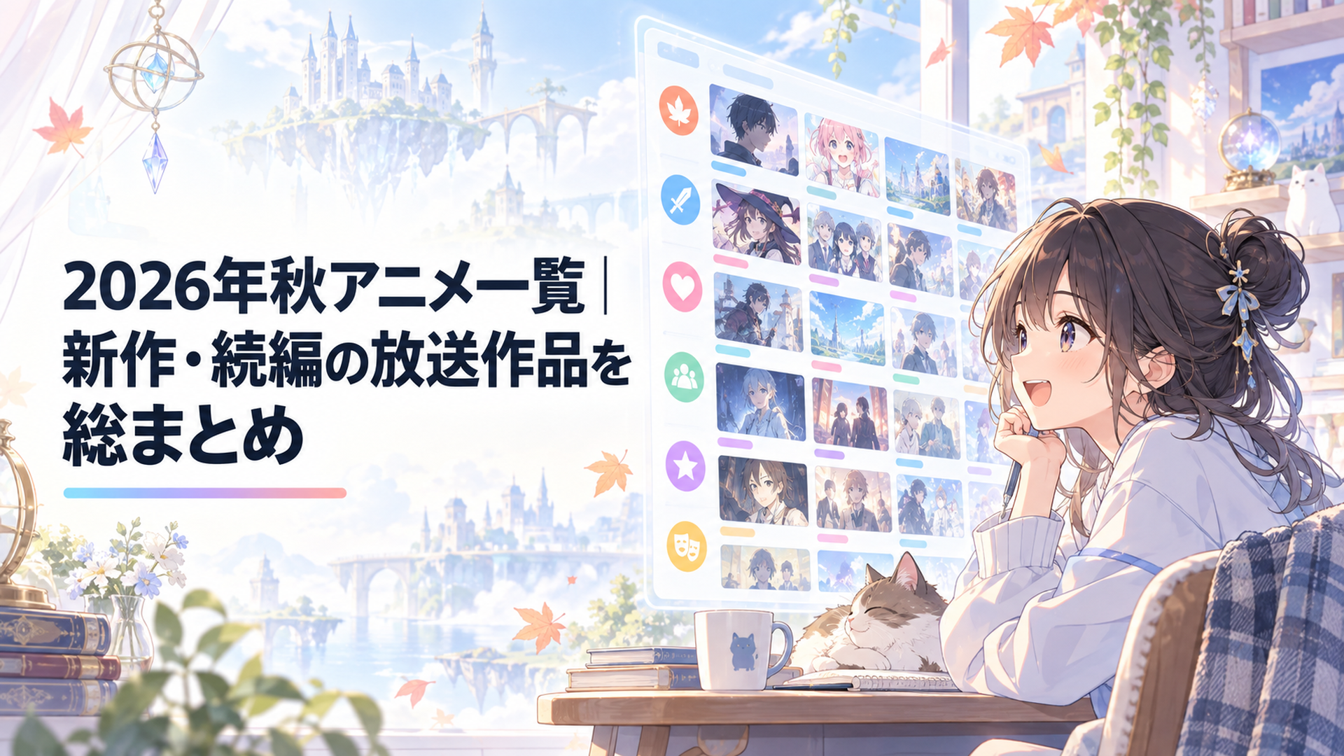 2026年秋アニメ84作品を放送日やジャンル別にチェックするアニメファン