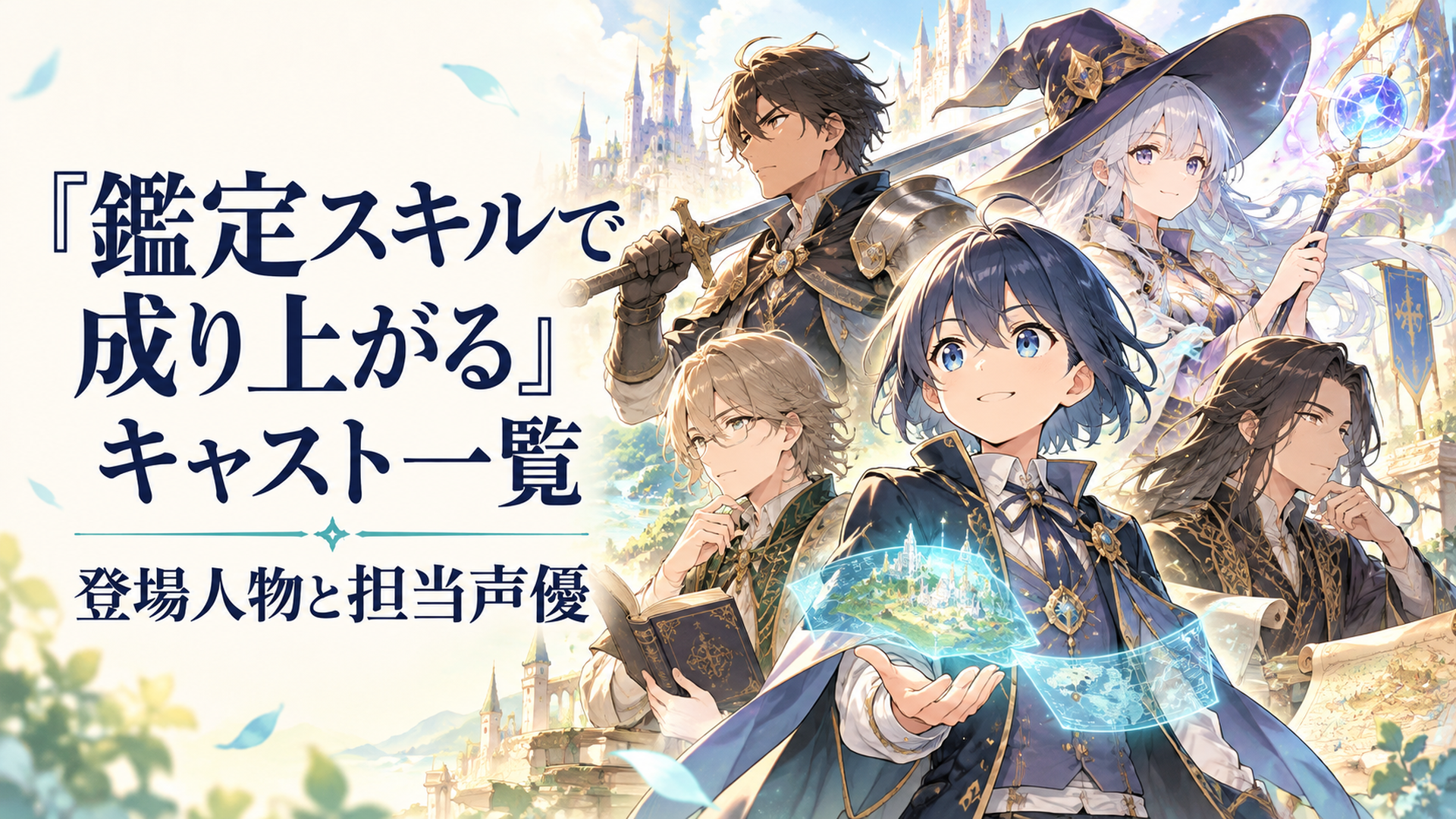 少年領主アルスを中心に剣士と魔法使いと軍師たちが集い、それぞれの才能と役割が柔らかな光で表現される